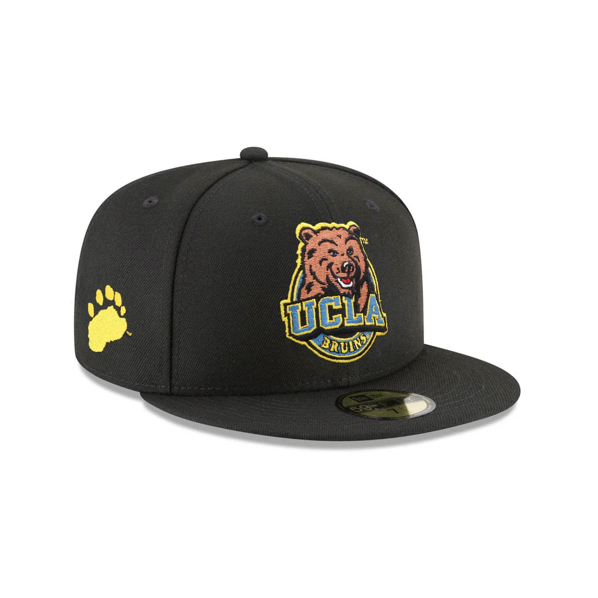 UCLA Bruins Retro Bear Logo Black 59FIFTY Fitted Hat - New Era - 23480366712