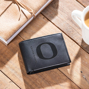 University of Oregon, Bi - Fold Wallet, Black - EG Collective - 808412317712