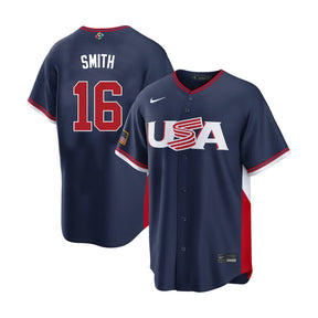 USA 2026 World Baseball Classic Will Smith 16 Navy Jersey - Nike - 360402719701