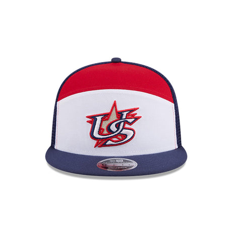 USA Baseball World Baseball Classic Red White & Blue 9FIFTY Snapback Trucker Hat - New Era - 360503719