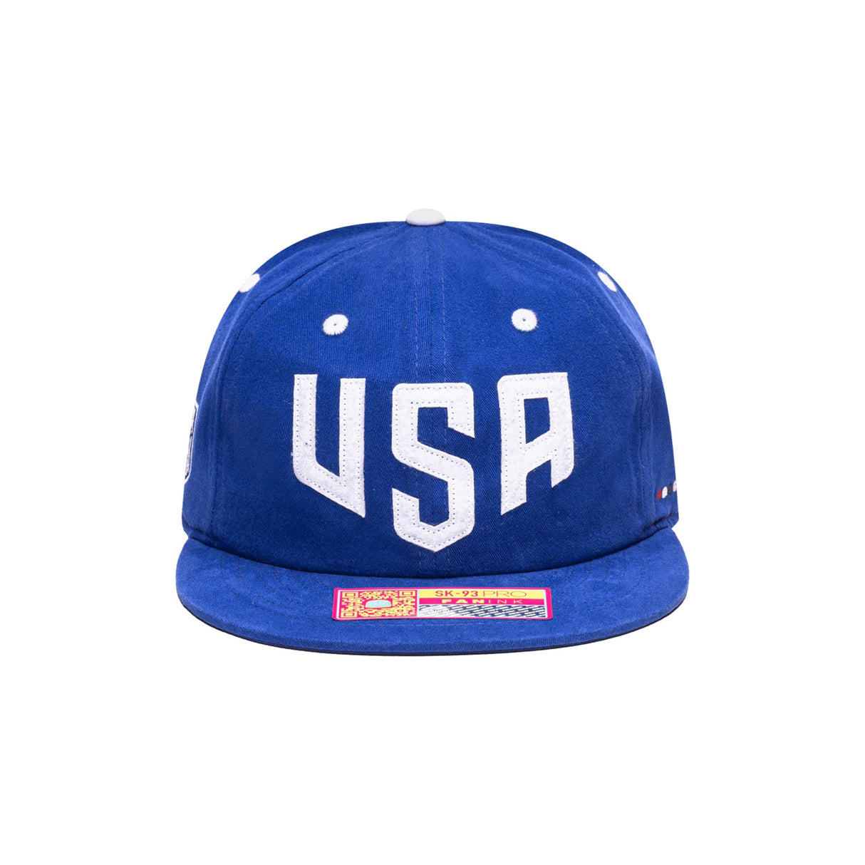 USA Soccer Bold Lettering Blue Snapback Hat - Fan Ink - 150150171902