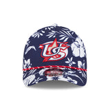 USA World Baseball Classic Floral Print Navy 9FORTY M - Crown Snapback Hat - New Era - 360504719