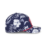 USA World Baseball Classic Floral Print Navy 9FORTY M - Crown Snapback Hat - New Era - 360504719