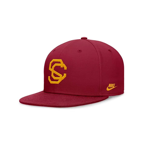 USC Trojans Cardinal Red Legacy True Fitted Hat - Nike - 230330166903