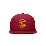 USC Trojans Cardinal Red Legacy True Fitted Hat - Nike - 230330166903