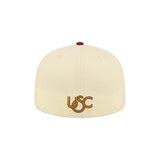 USC Trojans College Vault Cream Burgundy 59FIFTY Fitted Hat - New Era - 230110166901