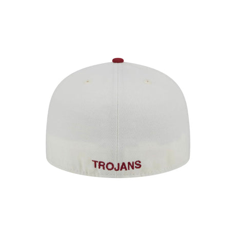 USC Trojans New Era Red Chrome & Cream 59FIFTY Fitted Hat - New Era - 