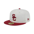 USC Trojans New Era Red Chrome & Cream 59FIFTY Fitted Hat - New Era - 