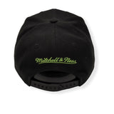 Utah Jazz Black/Green Adjustable Snapback Hat - Mitchell & Ness - 