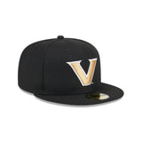 Vanderbilt Commodores Black 59FIFTY Fitted Hat - New Era - 23480167801