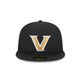 Vanderbilt Commodores Black 59FIFTY Fitted Hat - New Era - 23480167801