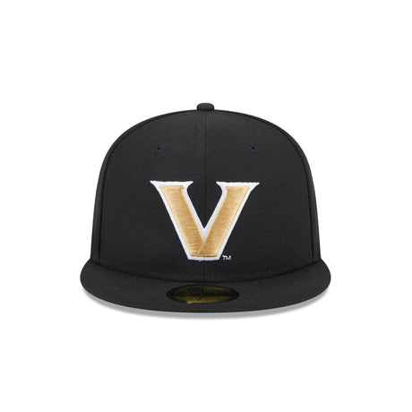 Vanderbilt Commodores Black 59FIFTY Fitted Hat - New Era - 23480167801