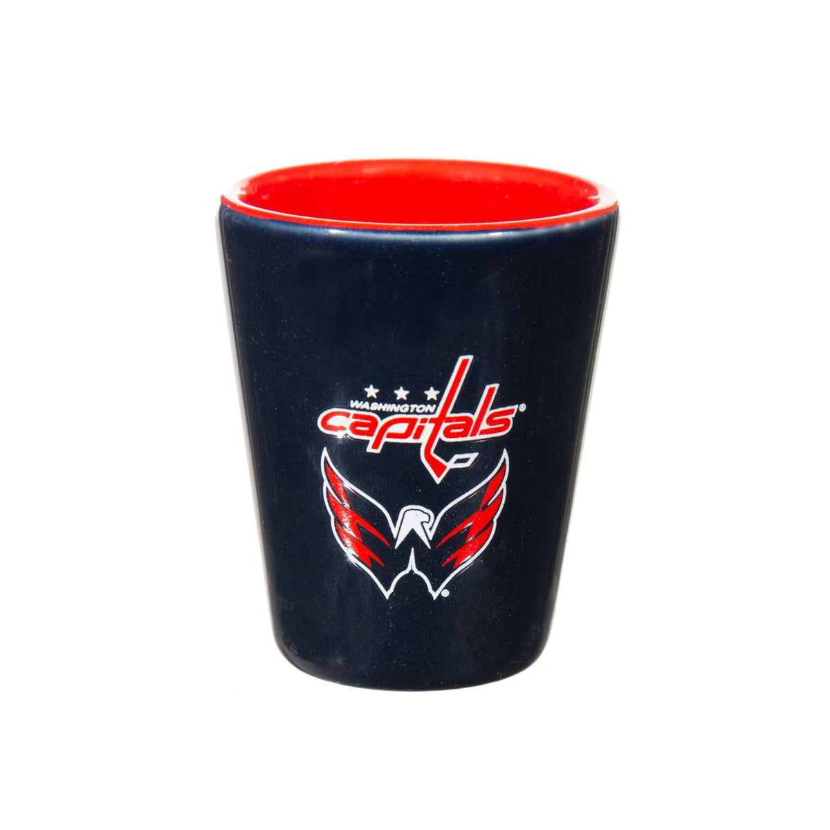 Washington Capitals 4-Piece Ceramic and Glass 2oz. Shot Glass Set - EG Collective - 801946180371