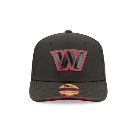 Washington Commanders 2026 NFL Sideline Collection Black 9SEVENTY Stretch-Snap Hat - New Era - 23850512607