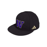 Washington Huskies 206 Black Fitted Hat - Adidas - 10570267501