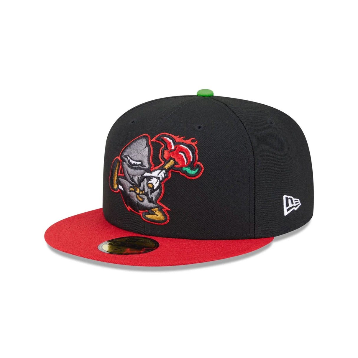 Winston-Salem Dash Theme Night Black & Red 59FIFTY Fitted Hat - New Era - 2346429401
