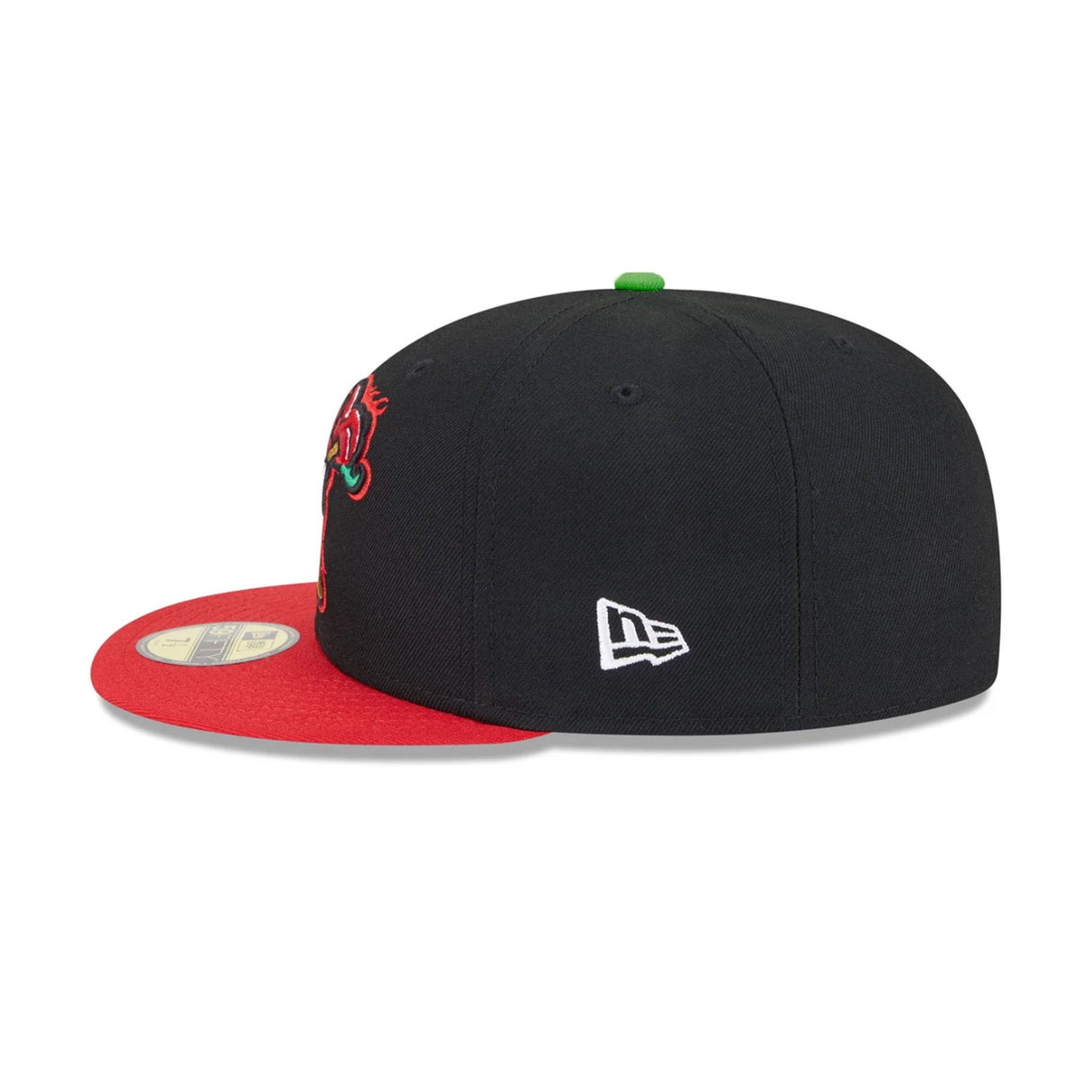 Winston-Salem Dash Theme Night Black & Red 59FIFTY Fitted Hat - New Era - 2346429401