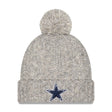 Women's Dallas Cowboys Gray Shimmer Pom Knit Beanie - New Era - 237002112