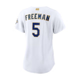 Women's Los Angeles Dodgers Freddie Freeman 2026 Gold Collection White Limited Jersey - Nike - 