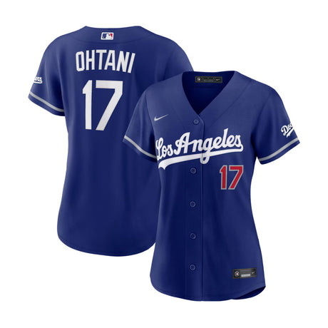 Women's Los Angeles Dodgers Shohei Ohtani 17 Royal Blue Nike Stadium Jersey - Nike - 235907411101