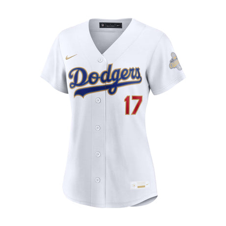 Women's Los Angeles Dodgers Shohei Ohtani 2026 Gold Collection White Limited Jersey - Nike - 312303411101