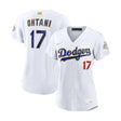 Women's Los Angeles Dodgers Shohei Ohtani 2026 Gold Collection White Limited Jersey - Nike - 312303411101