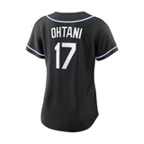 Women's Los Angeles Dodgers Shohei Ohtani Black Limited Player Jersey - Nike - 235907411108