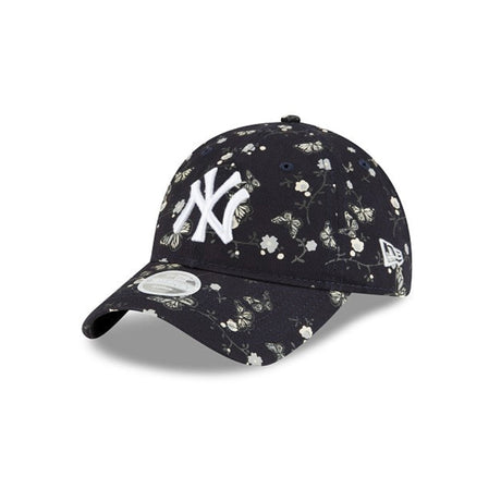 Women’s New York Yankees Floral Butterflies Navy Blue 9TWENTY Adjustable Hat - New Era - 23050543003