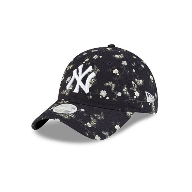Women’s New York Yankees Floral Butterflies Navy Blue 9TWENTY Adjustable Hat - New Era - 23050543003