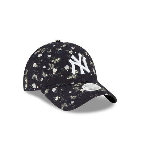 Women’s New York Yankees Floral Butterflies Navy Blue 9TWENTY Adjustable Hat - New Era - 23050543003