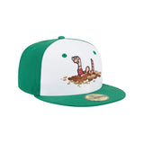 Worcester Red Sox Theme Nights White and Green 59FIFTY Fitted Hat - New Era - 2346423201