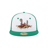 Worcester Red Sox Theme Nights White and Green 59FIFTY Fitted Hat - New Era - 2346423201