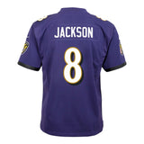 Youth Baltimore Ravens Lamar Jackson Purple Nike® Game Jersey - Nike - 241801125101
