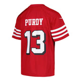 Youth Brock Purdy San Francisco 49ers Scarlet Nike Game Jersey - Nike - 241801101109
