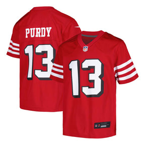 Youth Brock Purdy San Francisco 49ers Scarlet Nike Game Jersey - Nike - 241801101109