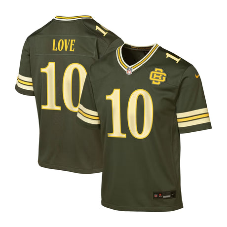 Youth Green Bay Packers Jordan Love 2026 Rivalries Collection Green Game Jersey - Nike - 241801120117