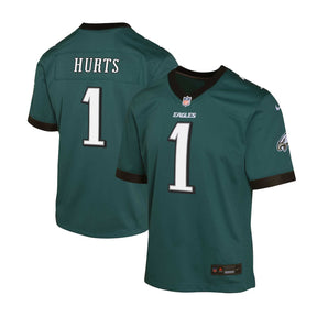 Youth Jalen Hurts Philadelphia Eagles Green Nike Game Jersey - Nike - 241801114101