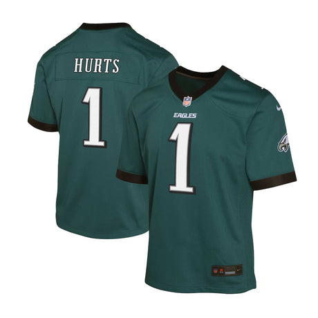 Youth Jalen Hurts Philadelphia Eagles Green Nike Game Jersey - Nike - 241801114101