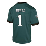 Youth Jalen Hurts Philadelphia Eagles Green Nike Game Jersey - Nike - 241801114101