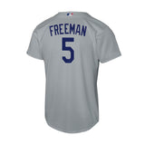Youth Los Angeles Dodgers Freddie Freeman Gray Home Baseline Jersey - Nike - 241401411221