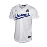 Youth Los Angeles Dodgers Mookie Betts 2024 World Series Participant White Home Player Jersey - Nike - 31210541099