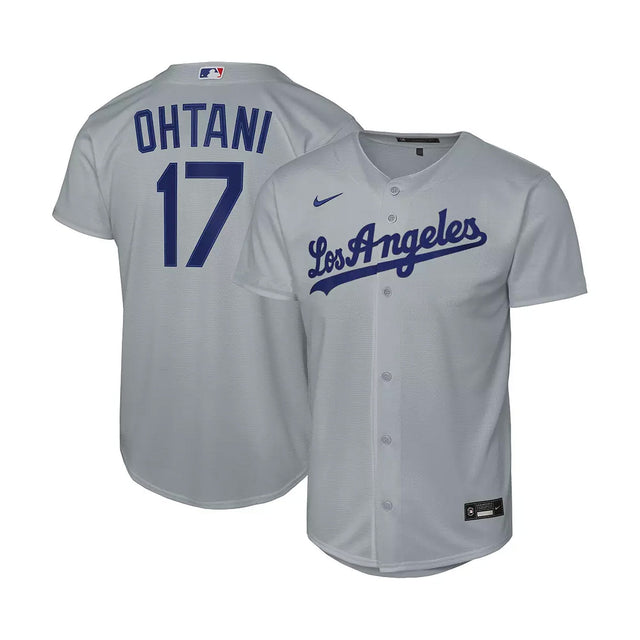 Youth Los Angeles Dodgers Shohei Ohtani Gray Alternate Stadium Jersey - Nike - 241401411109