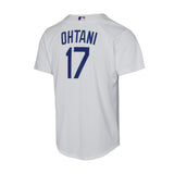 Youth Los Angeles Dodgers Shohei Ohtani White Baseline Home Jersey - Nike - 241402411101