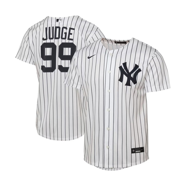 Youth New York Yankees Aaron Judge White Home Replica Player Jersey - Nike - 241401430101