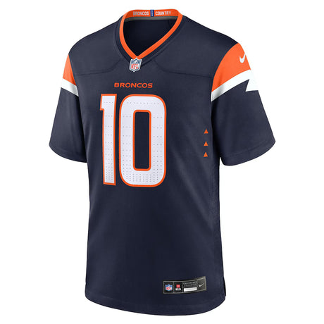 YOUTH Denver Broncos Bo Nix Nike Navy Alternate Game Jersey