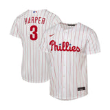 Youth Philadelphia Phillies Bryce Harper White Home Replica Player Jersey