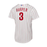 Youth Philadelphia Phillies Bryce Harper White Home Replica Player Jersey