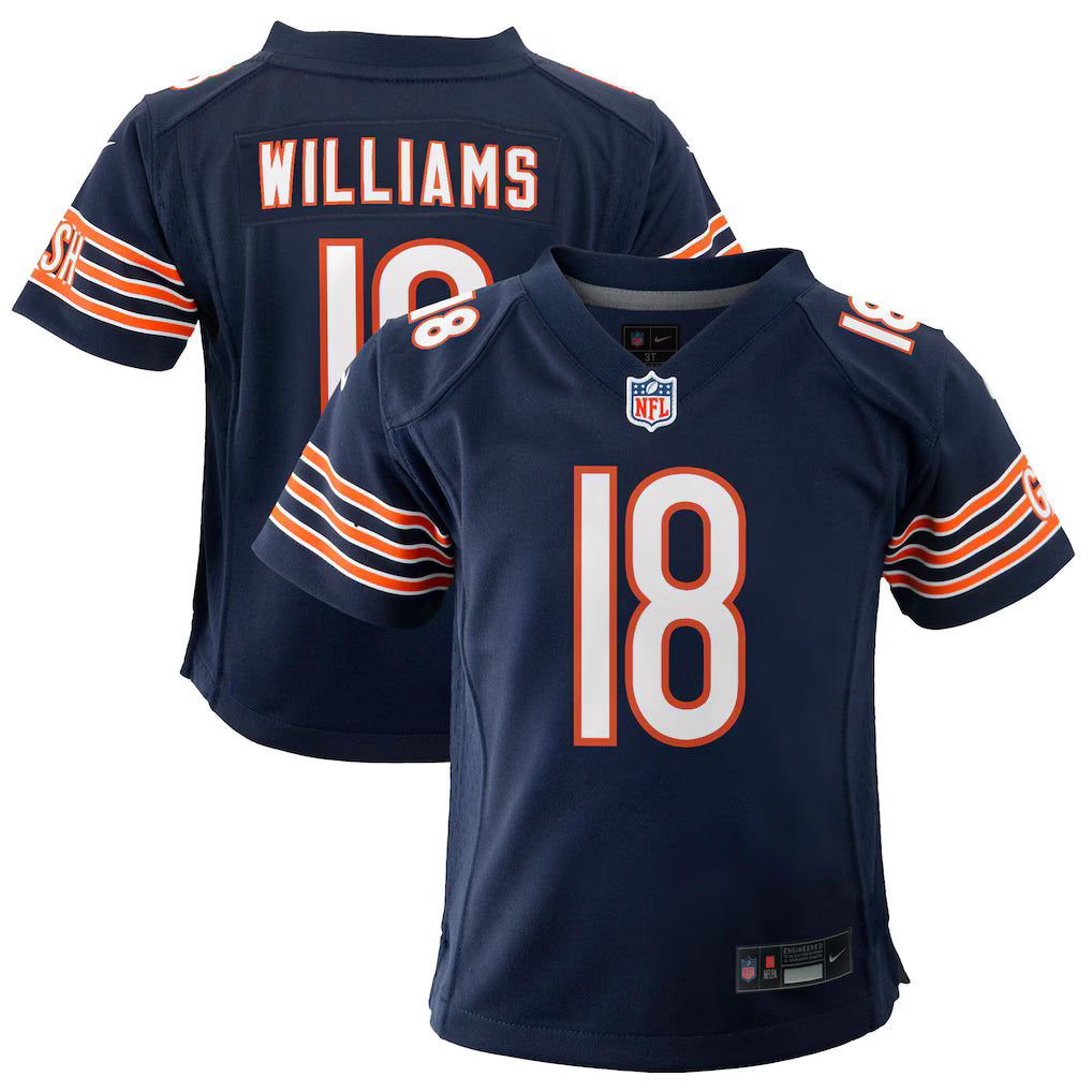 YOUTH Chicago Bears Navy Caleb Williams Nike Game Jersey