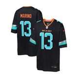 Youth Miami Dolphins Dan Marino Pitch Blue 2026 Rivalries Collection Game Jersey
