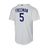 Youth Los Angeles Dodgers Freddie Freeman White Home Baseline Jersey